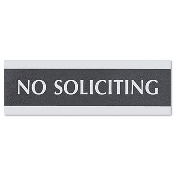 Headline® Sign Century Series Office Sign, Office, 9 X 3, Black-silver freeshipping - TVN Wholesale